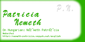 patricia nemeth business card
